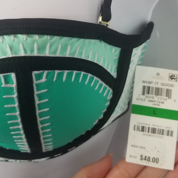 Bar III Color Block Swimsuit - Picture 8 of 10